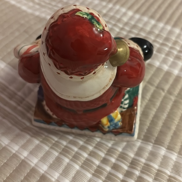 FITZ AND FLOYD Fireplace Santa Stocking Holder 619/119 Discontinued W/ Box 2005 - Picture 10 of 14